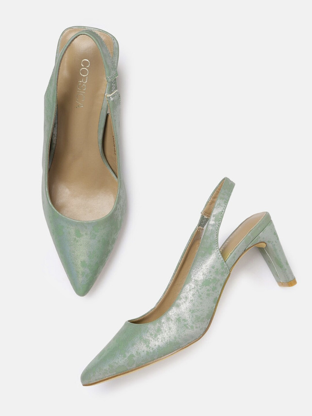 Buy CORSICA Women Green Heels Online at 