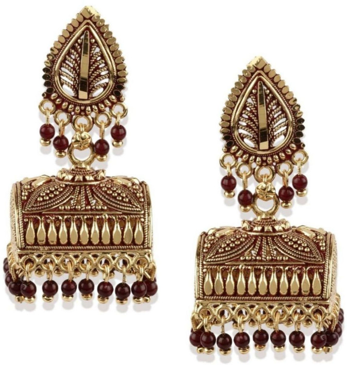 square jhumka design