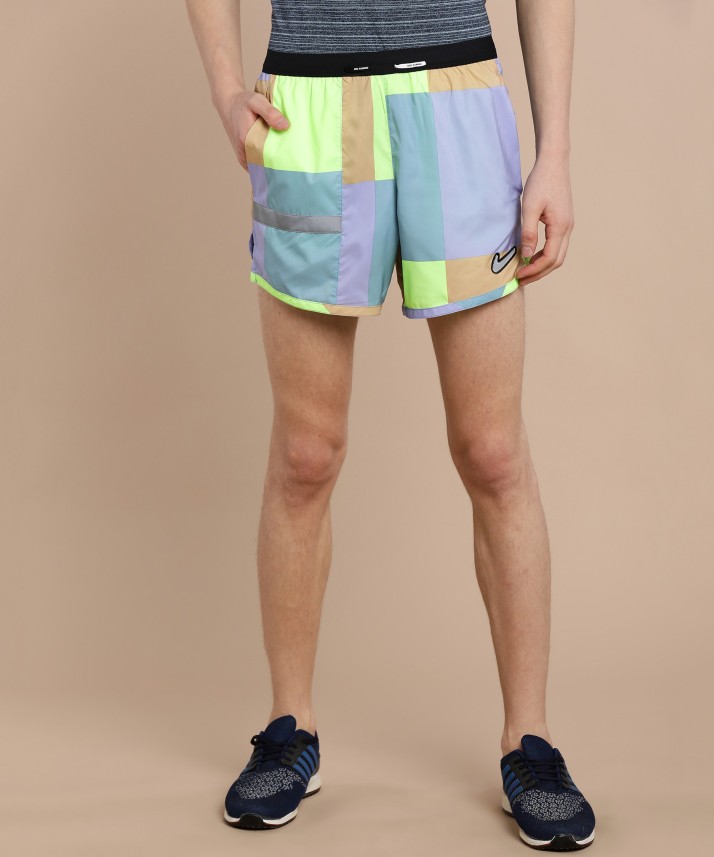 colour block nike shorts