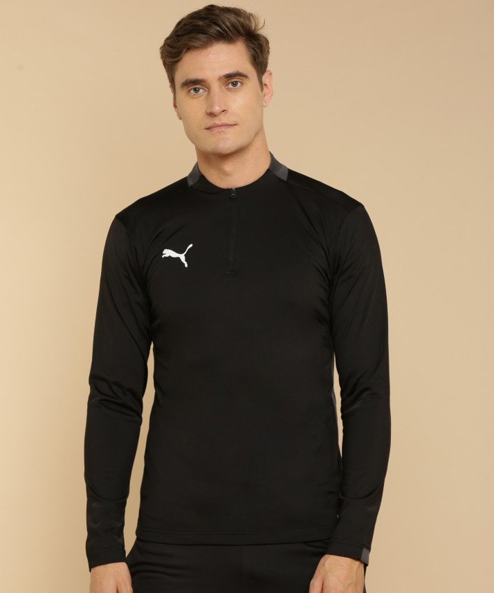 puma full sleeve solid men's t shirt