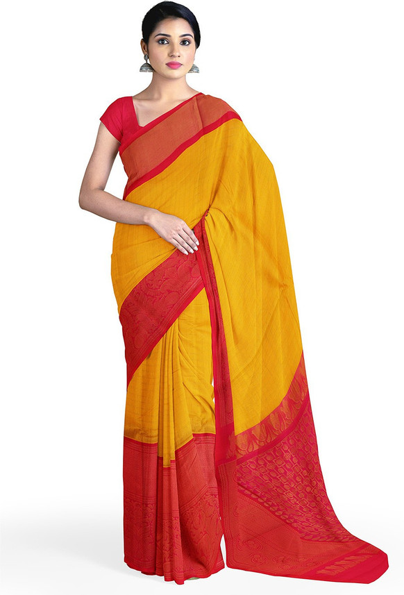Buy APCO Checkered Handloom Cotton Silk 