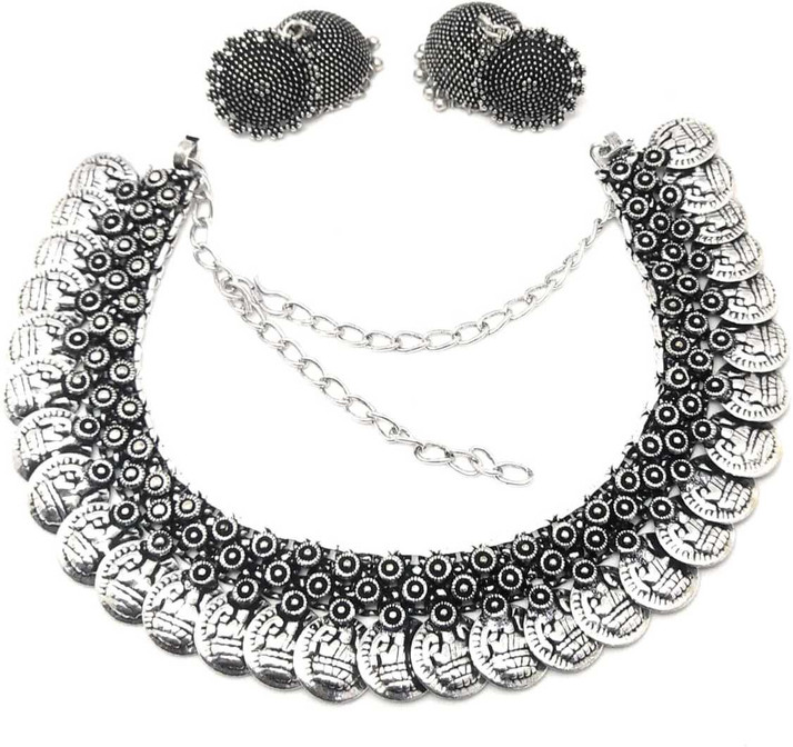 oxidised necklace flipkart