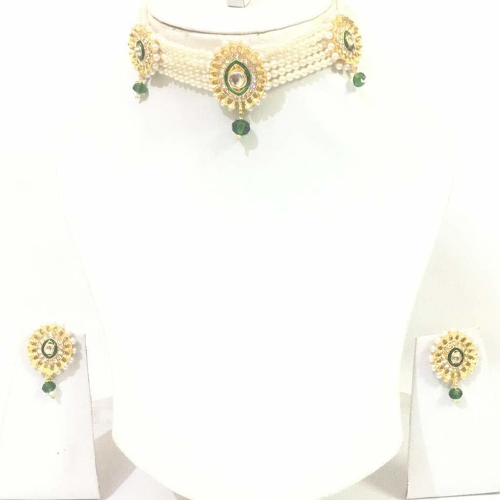 Gold Plated Japuri Chick Necklace Set 