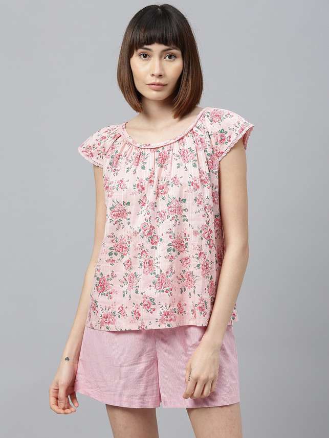 floral print night suit