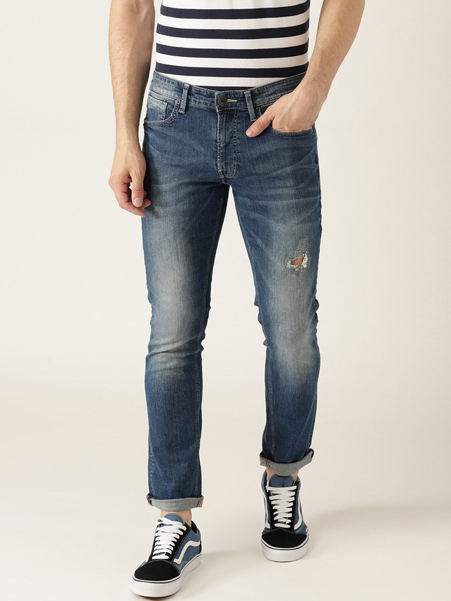 Benetton Skinny Men Blue Jeans 