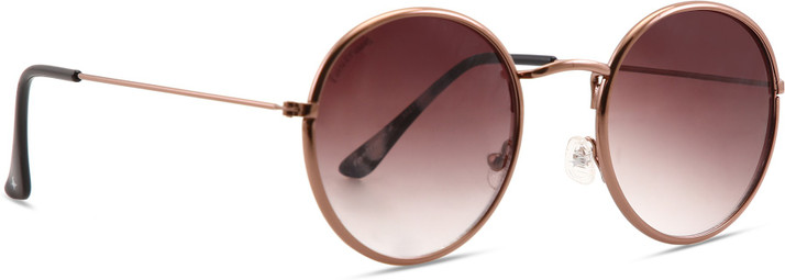 brown round sunglasses