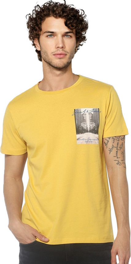 JACK \u0026 JONES Printed Men Round Neck 