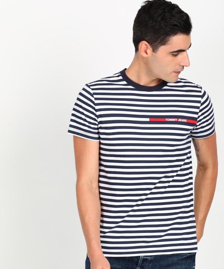 mens tommy hilfiger striped t shirt