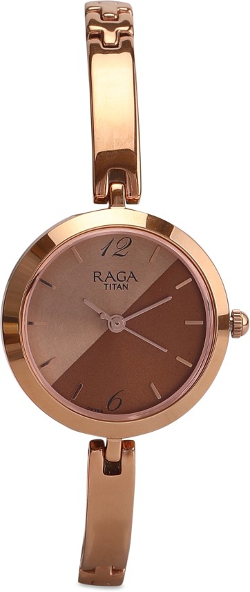 titan raga rose gold flipkart