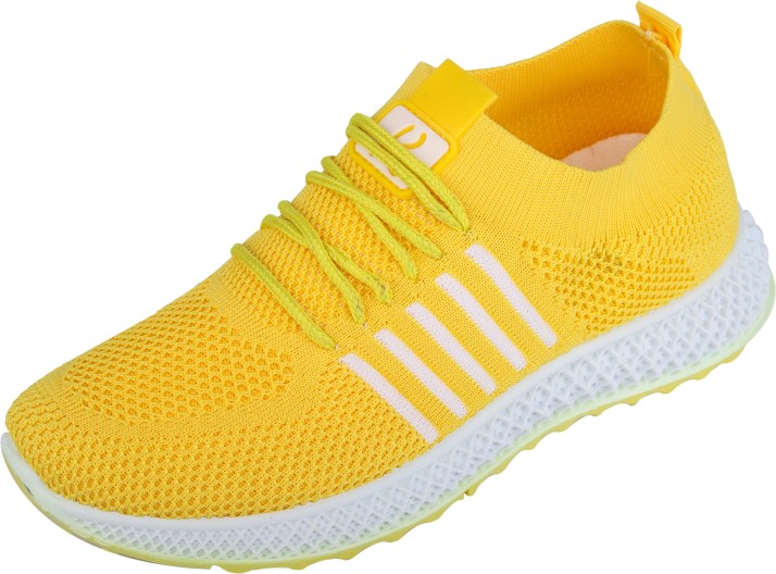 ladies yellow running shoes