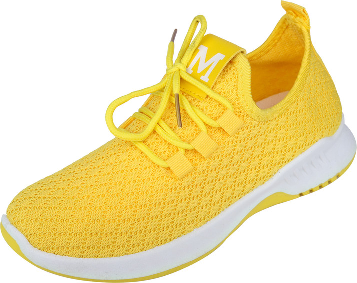ladies yellow running shoes
