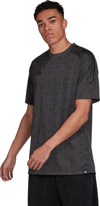 ADIDAS Sports Men Round Neck Grey T 