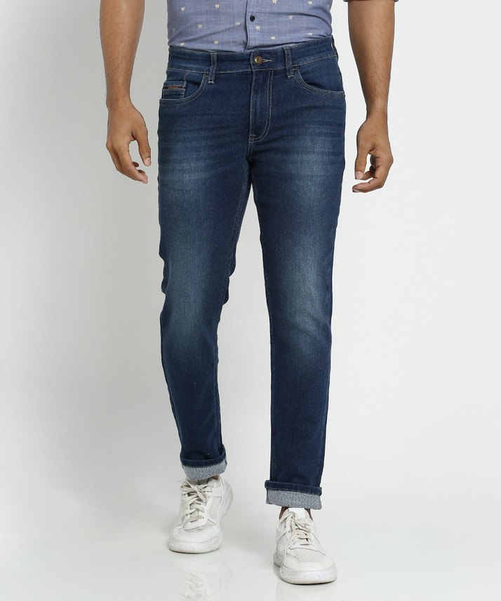 Indian Garage Co. Slim Men Blue Jeans 