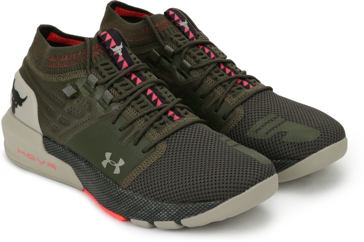 men's ua project rock 2 training shoes green