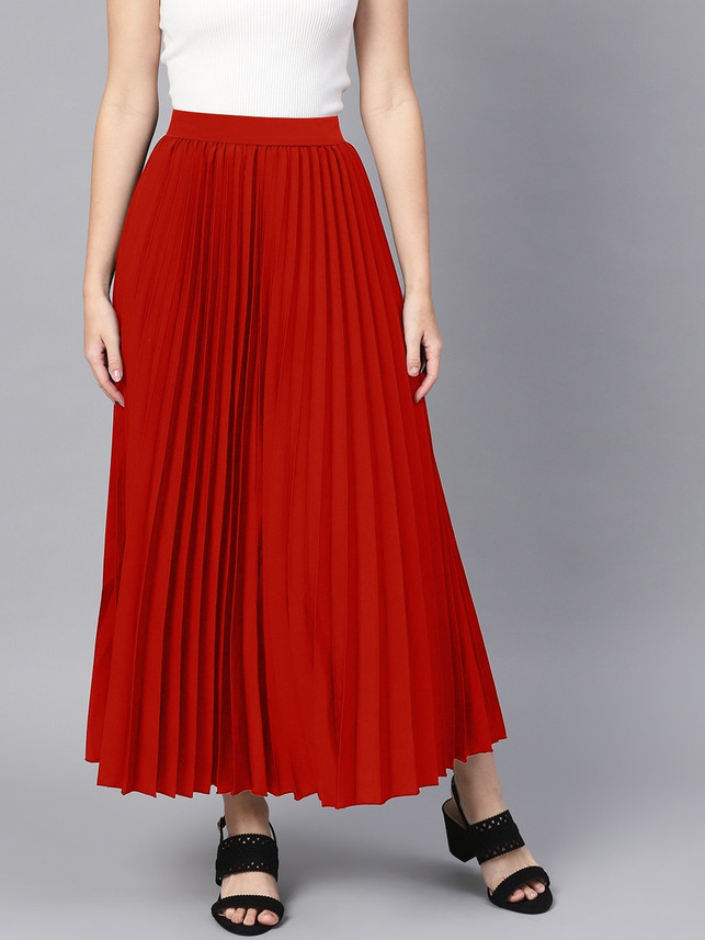 black pleated netball skirt
