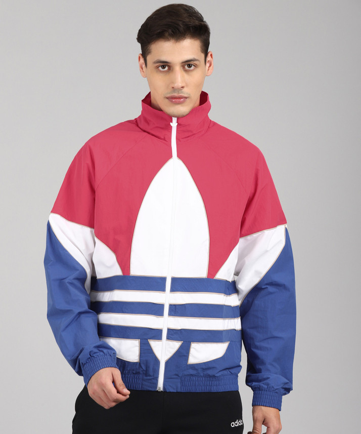 adidas Originals BIG TREFOIL OUTLINE WOVEN COLORBLOCK TRACK JACKET GE6224  Colorful