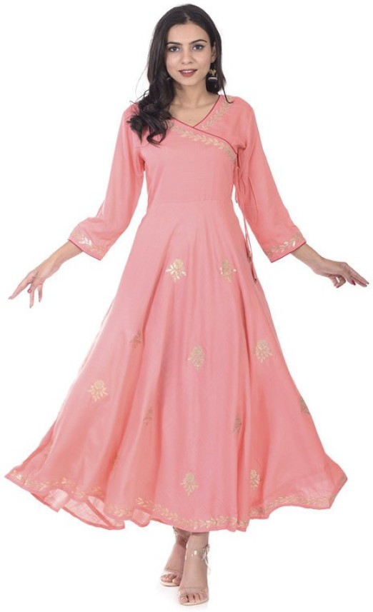 pink gown flipkart