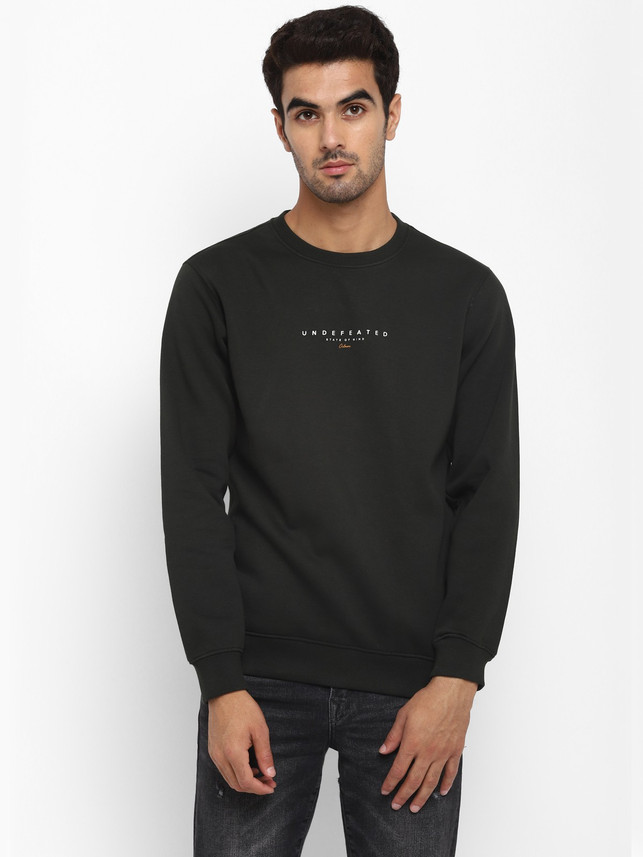 Octave Full Sleeve Solid Men Sweatshirt 