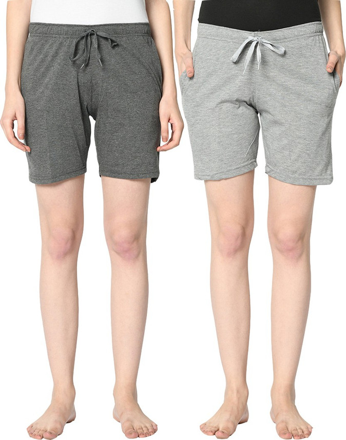 VIMAL JONNEY Solid Women Grey Basic 