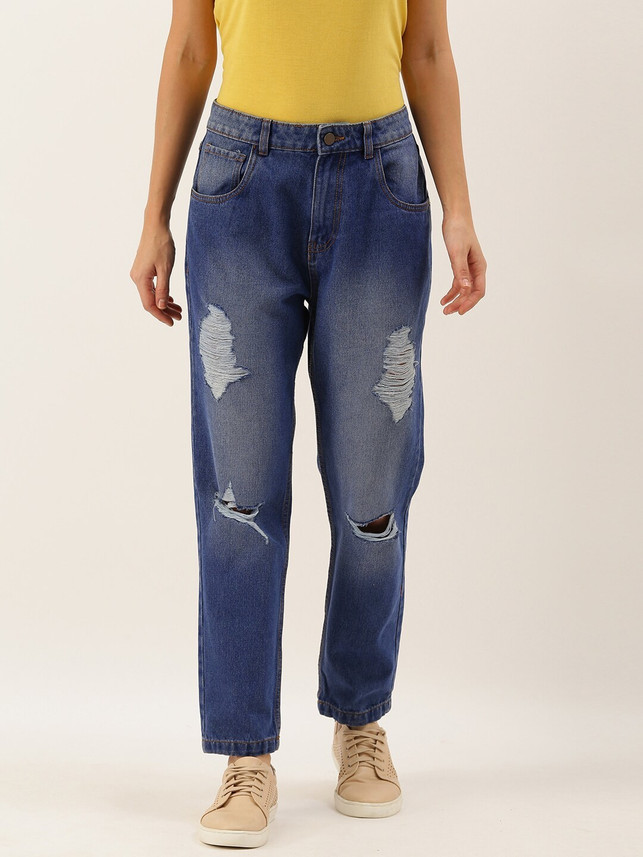 Dressberry Boyfriend Women Blue Jeans 