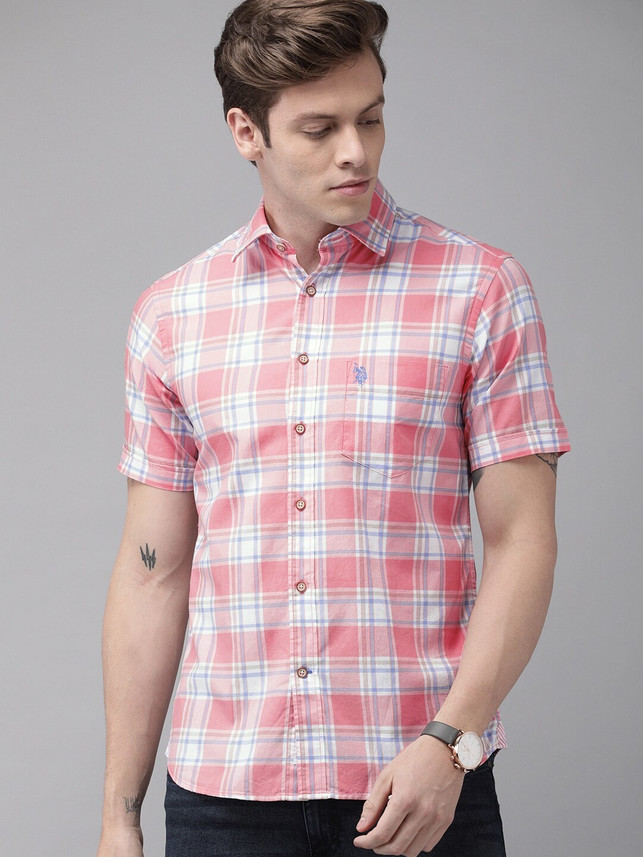 U.S. POLO ASSN. Men Checkered Casual 