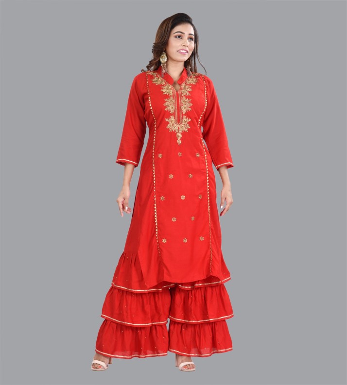 kurti sharara set flipkart