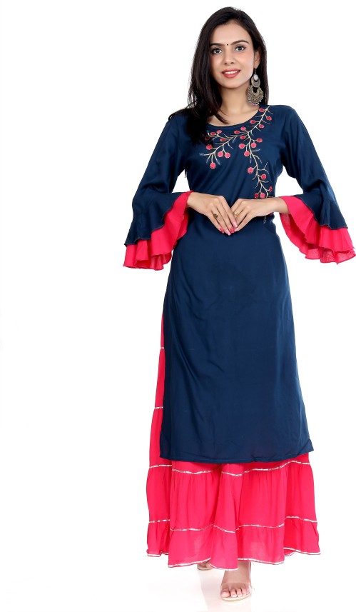 kurti sharara set flipkart