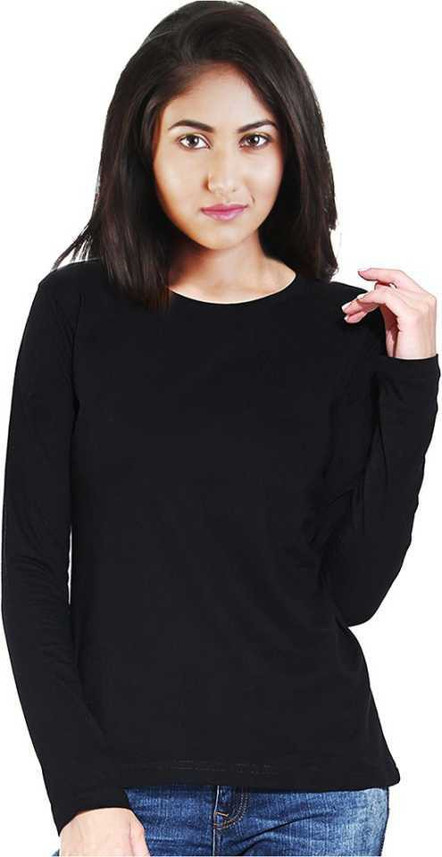 Comfort Lady Solid Women Round Neck 