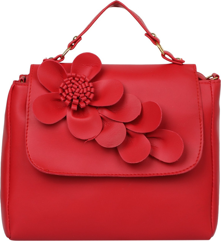 red sling bag
