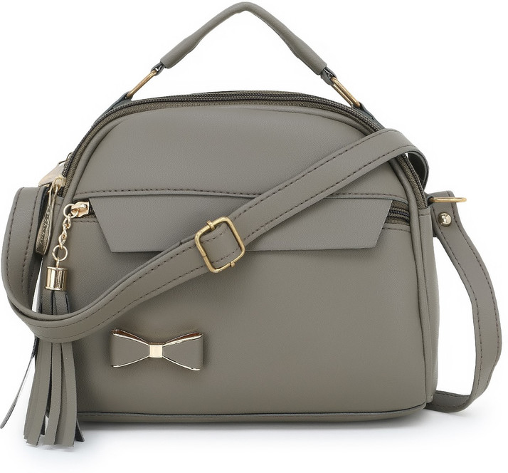 grey sling bag
