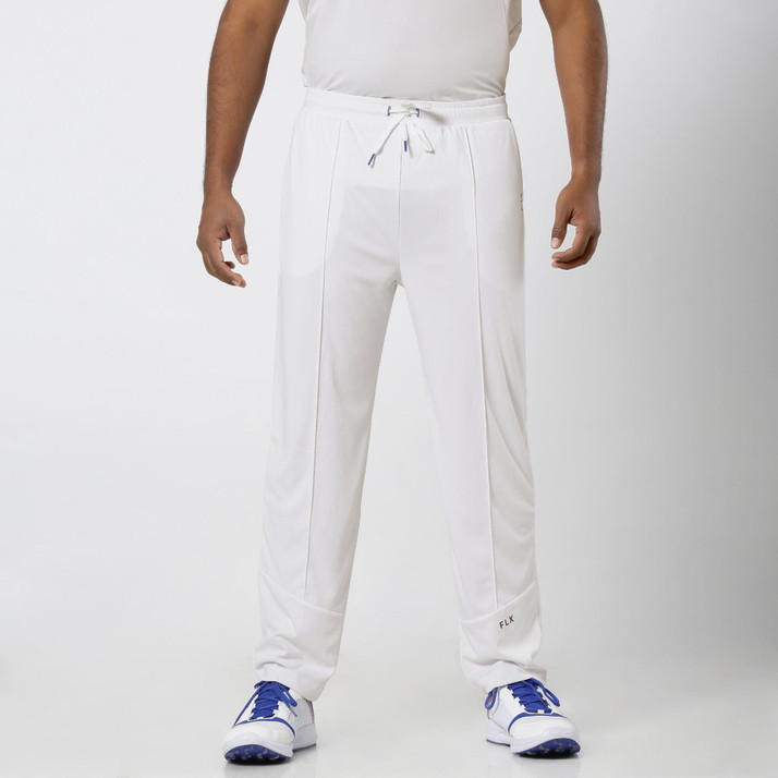 Decathlon Solid Men White Track Pants 