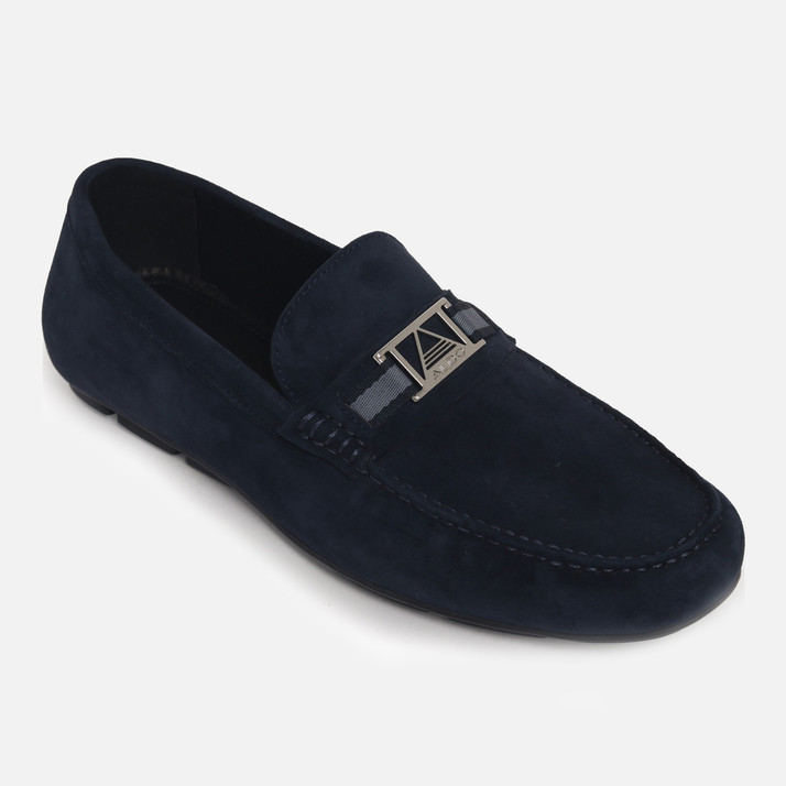aldo black loafers men