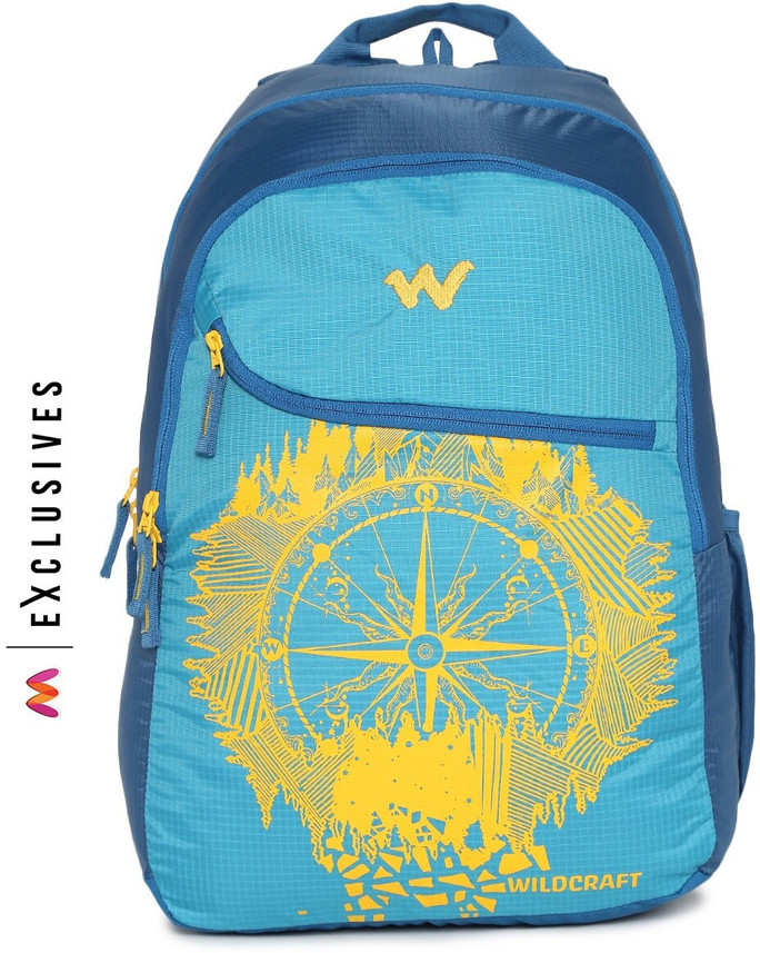 wildcraft blue graphic backpack
