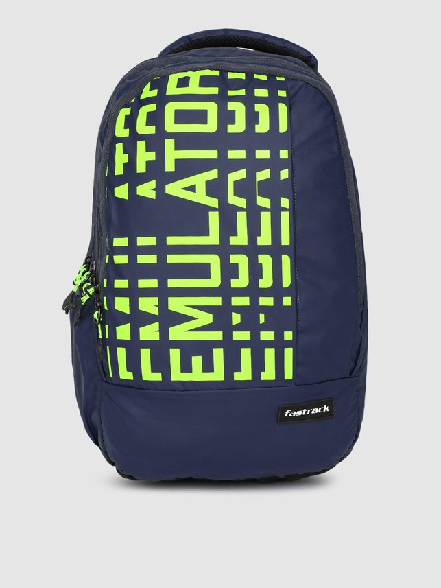 fastrack navy blue backpack