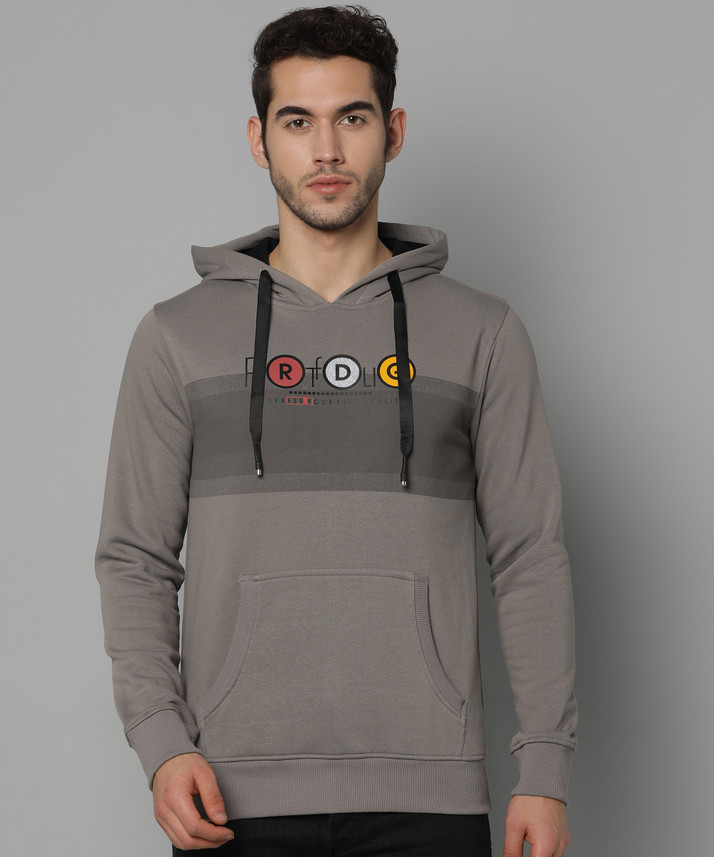Sleeve Printed Men Sweatshirt 