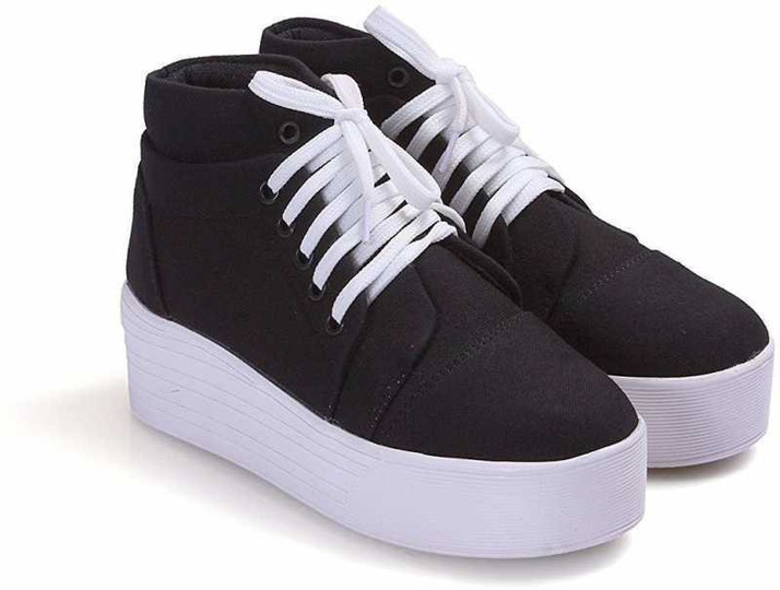 canvas sneaker heels