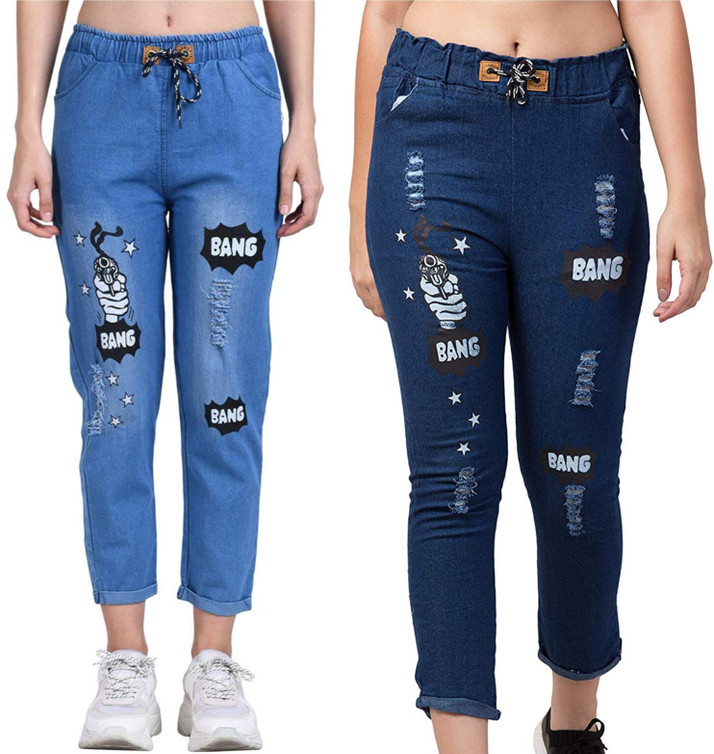 Buy Voom Regular Women Blue, Dark Blue 