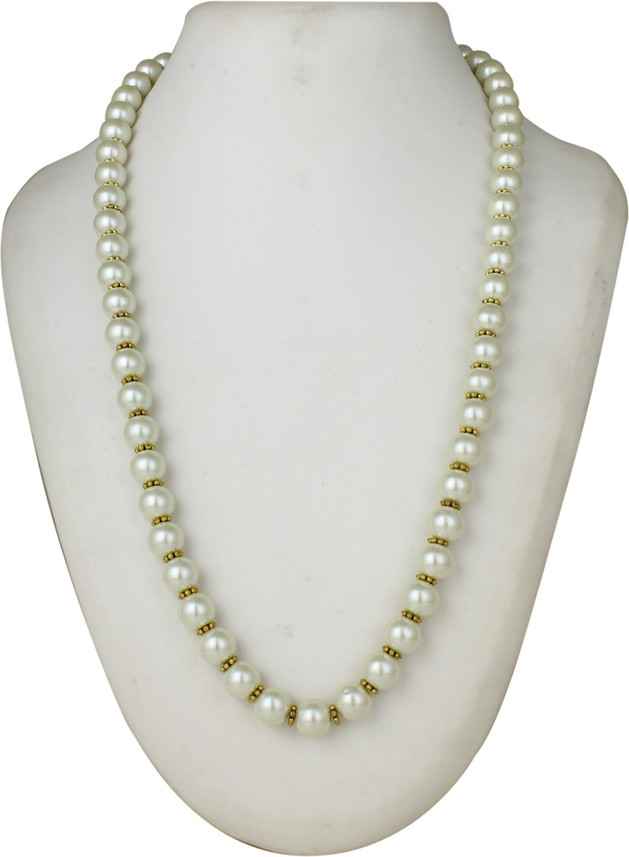 Mirror White Pearl Necklace For Women 