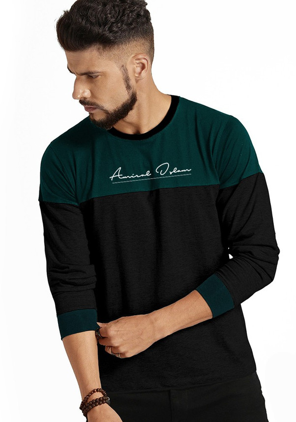 Buy Mohras Printed Men Round Neck Dark 