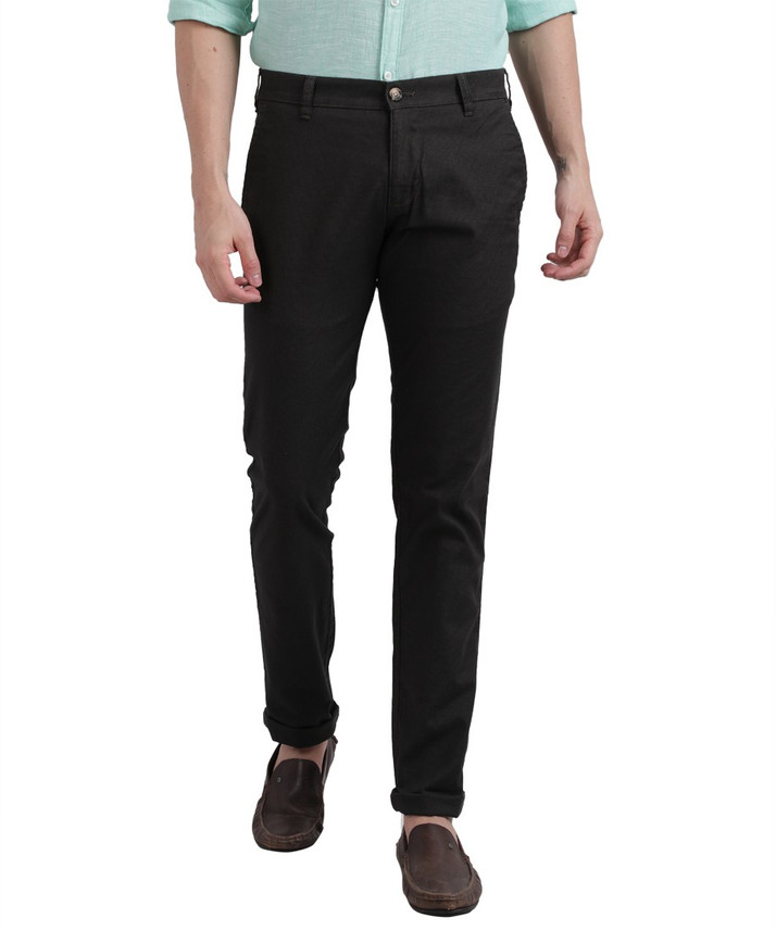 PARX Regular Fit Men Brown Trousers 