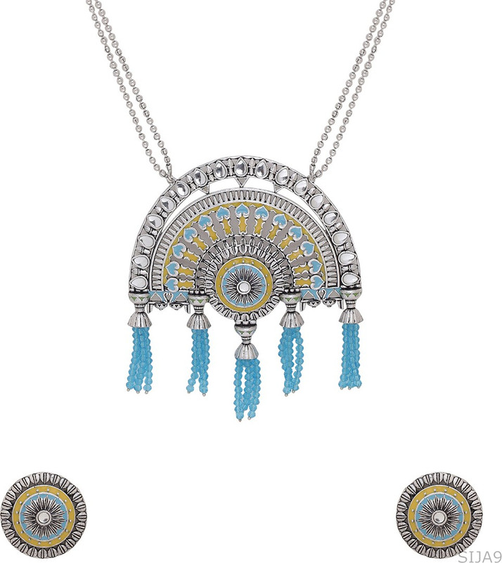 Silver Plated Brass Necklace Set 