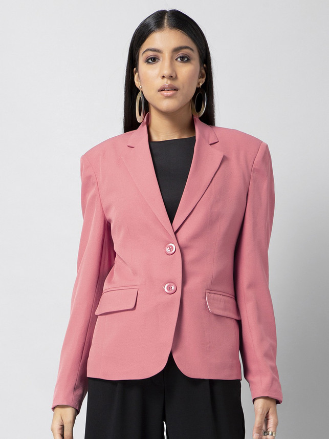 blush blazer womens