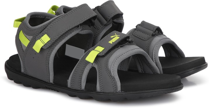 puma grey sports sandals