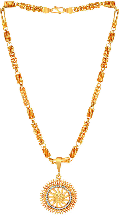 Thrillz Golden Surya Dev Sun Pendent 