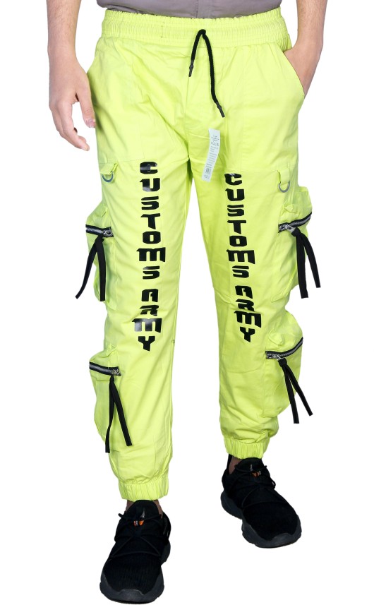 mens neon cargo pants