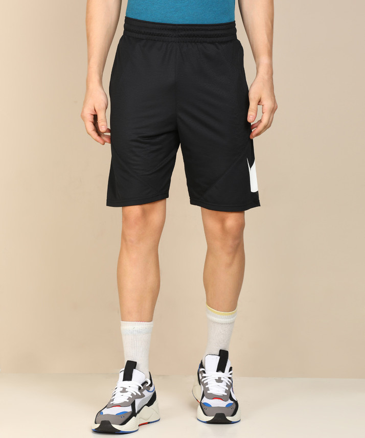 black nike sports shorts