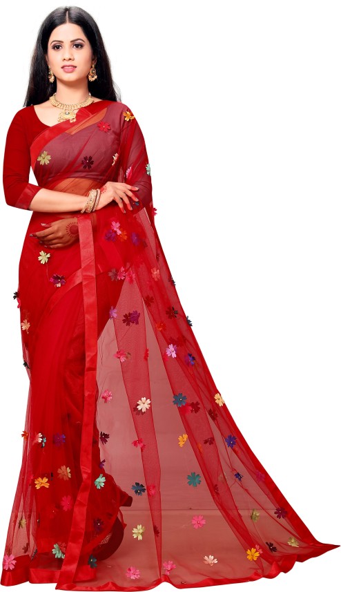 net sarees party wear