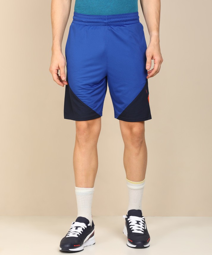 NIKE Color Block Men Blue Sports Shorts 