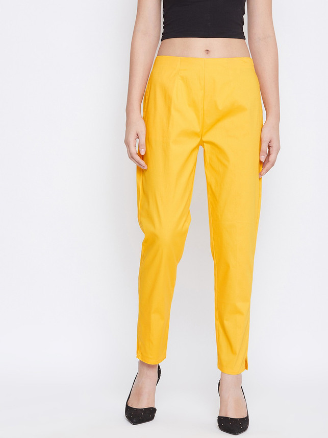 Q-Rious Regular Fit Women Yellow 