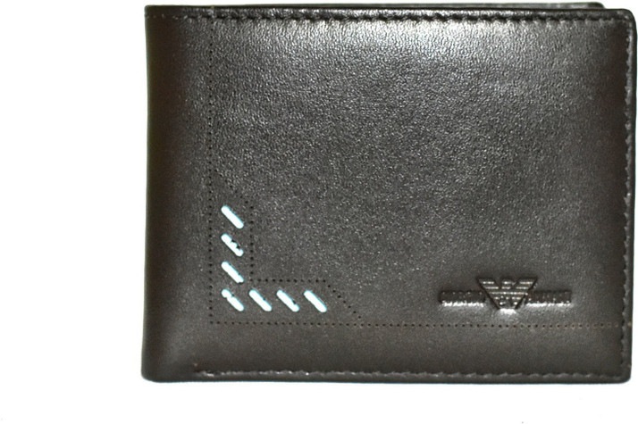 armani wallet brown